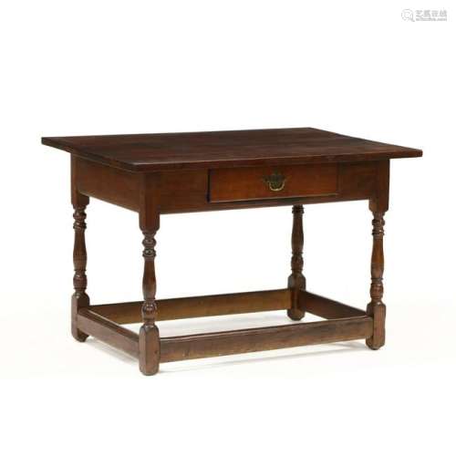Southern Walnut One Drawer Tavern Table