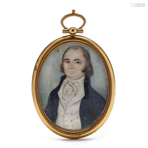 Portrait Miniature Pendant of David Franklin Caldwell