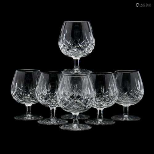 Waterford Set of Seven  Lismore  Brandy Snifters