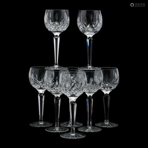 Waterford Set of Eight  Lismore  Red Wine Goblets