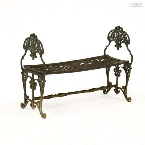 Classical Style Cast Aluminum Garden Bench