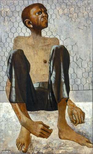 Giuseppe Guerreschi (Italian, 1929-1985) Uomo, 1955