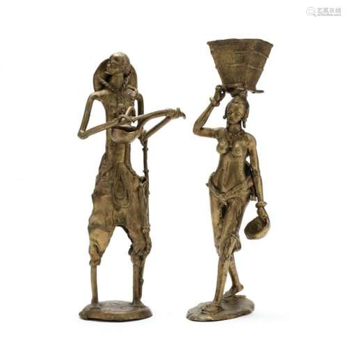 Two African Bronze Figures