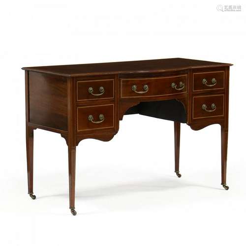 Edwardian Inlaid Mahogany writing Desk