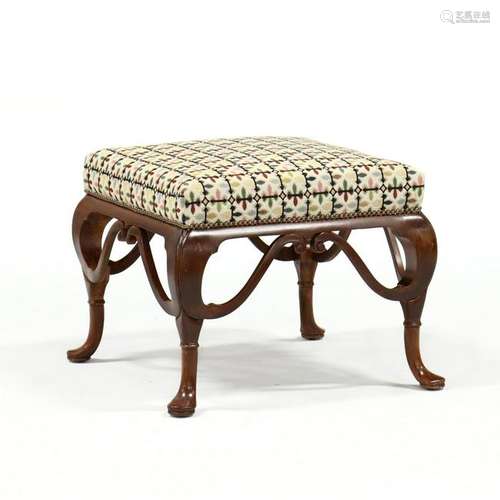 William Switzer, Queen Anne Style Upholstered Ottoman