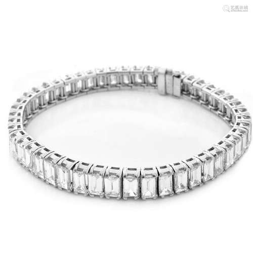 Art Deco Diamond and Platinum Bracelet