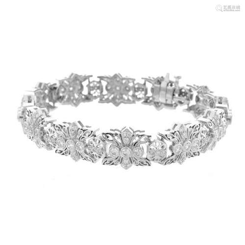 Diamond and 14K Bracelet