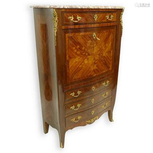 French Louis XVI Style Secretaire Abattant