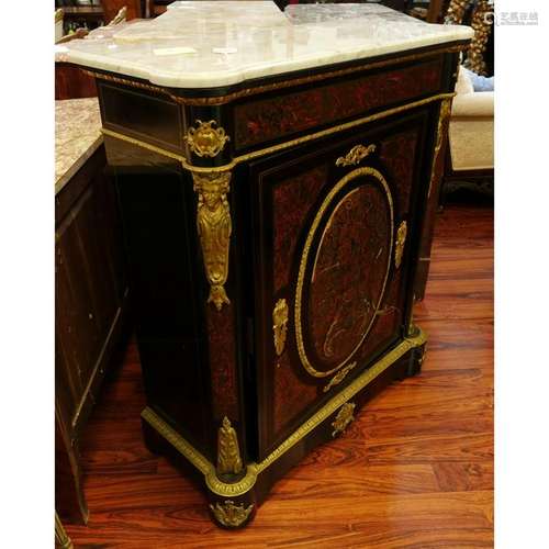 French Napoleon III Boulle Side Cabinet