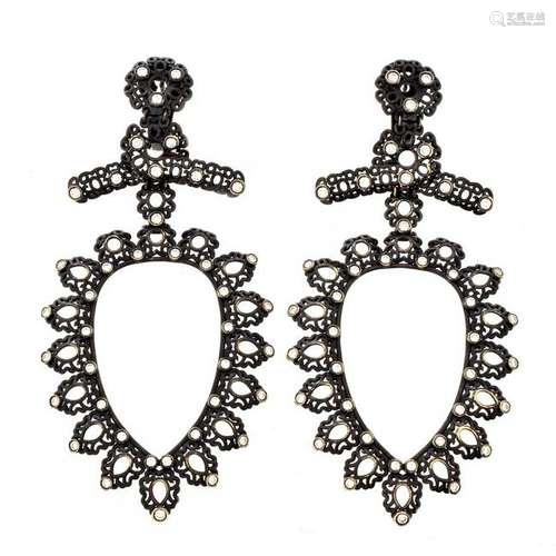 Repossi Diamond and 18K Earrings