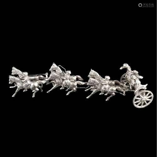 Miniature Silver Chariot