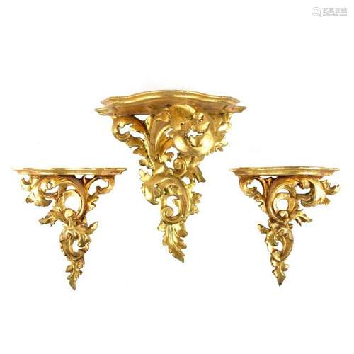 Giltwood Wall Brackets