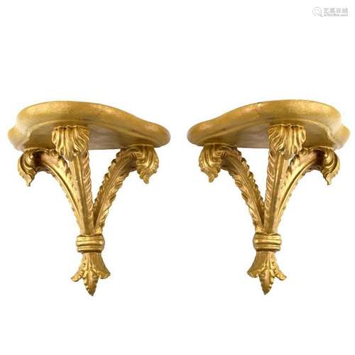 Giltwood Carved Wall Bracket