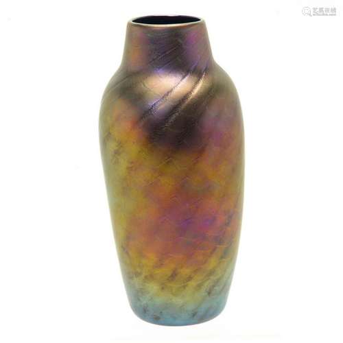 Zellique Studios Iridescent Purple Glass Vase.