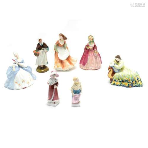 Collection of Royal Doulton Porcelain Figures.