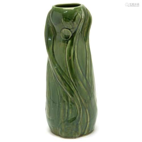 Van Briggle Art Pottery Green Vase.