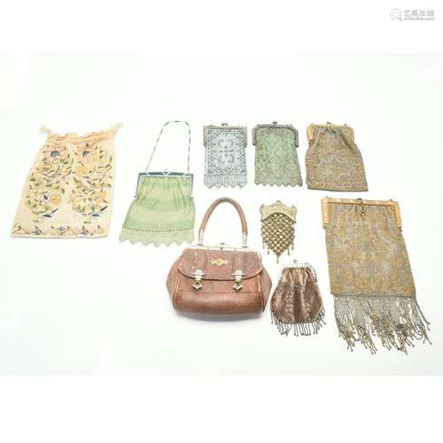 Antique Purses Including Coin Purses and an 18th