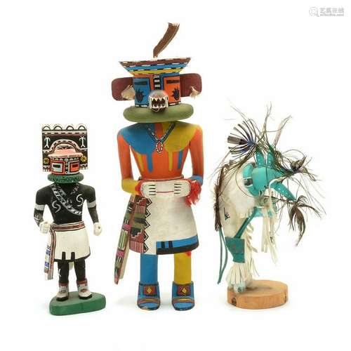 Three Kachina Dolls.