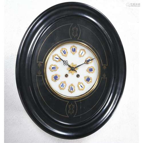 Empire Ebonized Wood Wall Clock