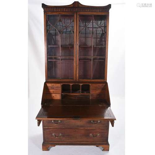 19th Century Mahogany Secretary Bookcase