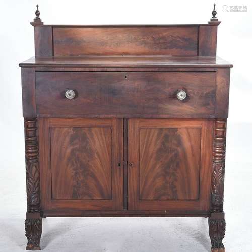 New York Classical Carved Mahogany Sideboard.