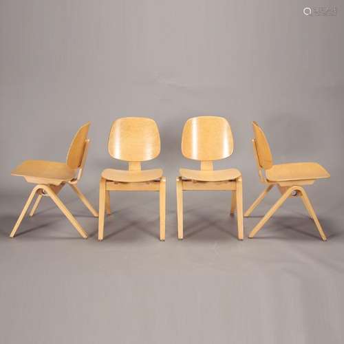 Four Mid-Century Modern Joe Atkinson for Thonet