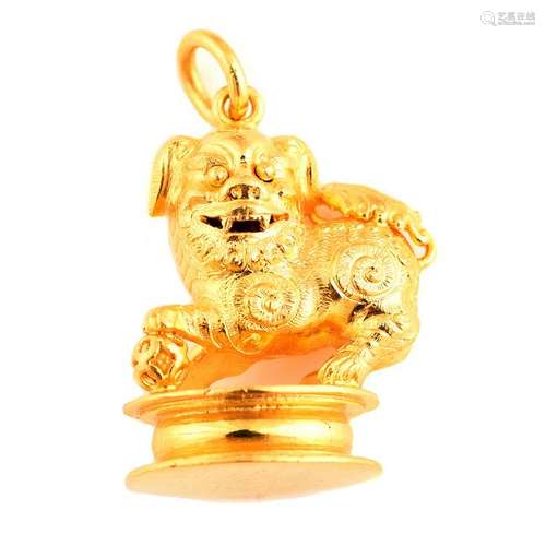 Asian 22k Yellow Gold Charm.