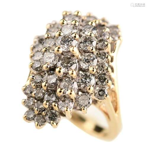 Diamond, 10k Gold Ring.