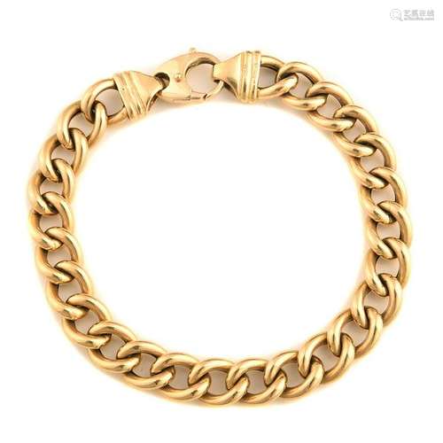 18k Yellow Gold Bracelet.