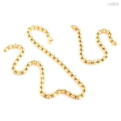 18k Yellow Gold Jewelry Suite.