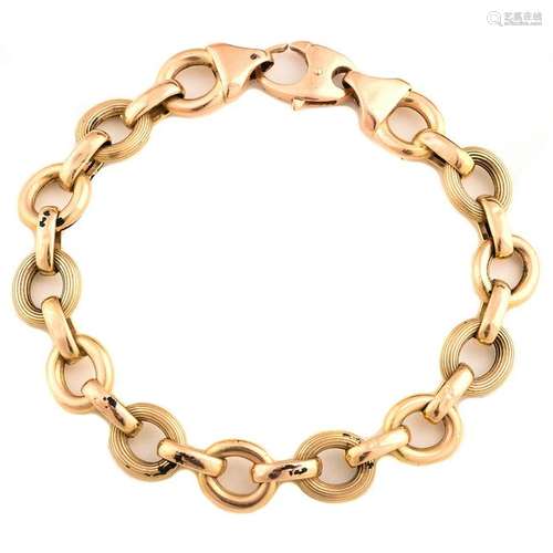 14k Yellow Gold Bracelet.