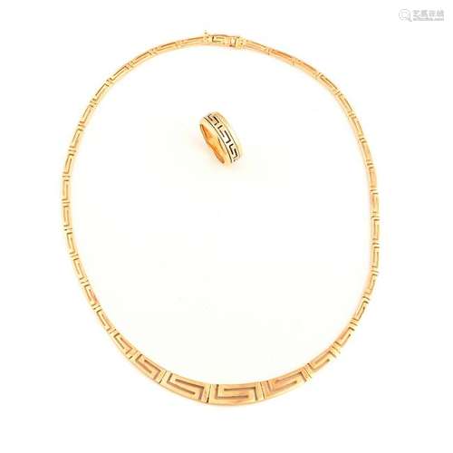 14k Yellow Gold Jewelry Suite.