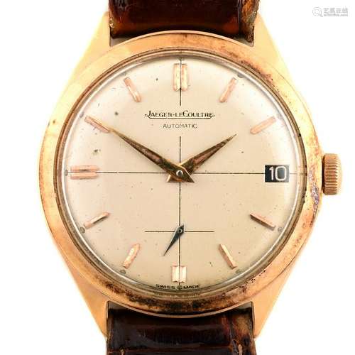 Men's Jaeger LeCoultre 18k Yellow Gold, Leather