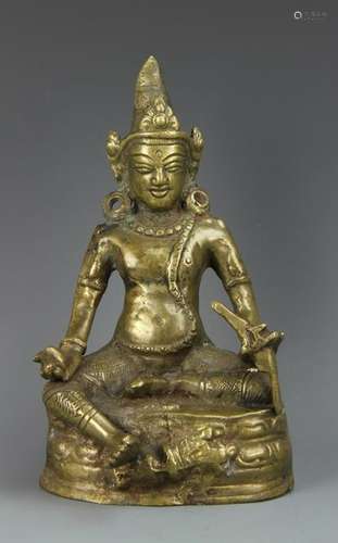 Chinese Brass Buddha