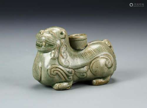 Chinese Celadon Foo Lion