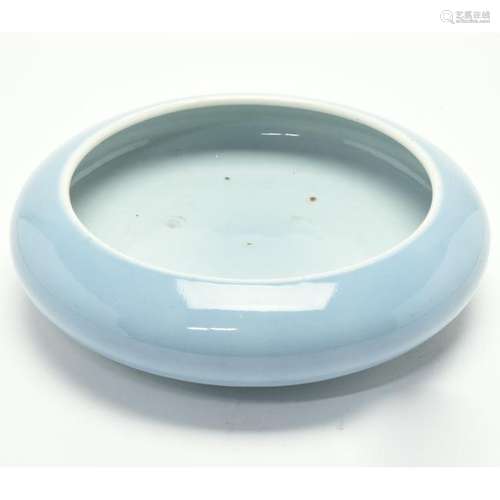 Large Chinese Clair de Lune Porcelain Brush Washer