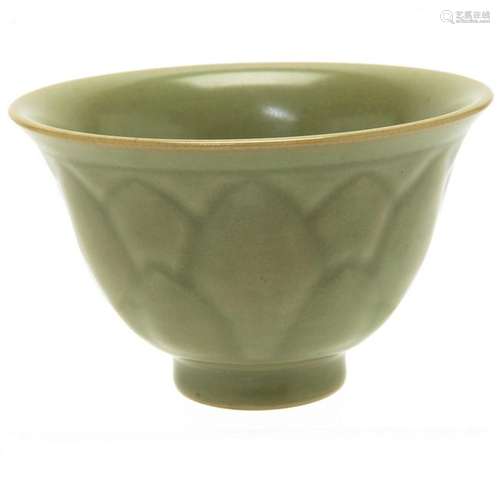 Chinese Celadon Lotus Bowl.