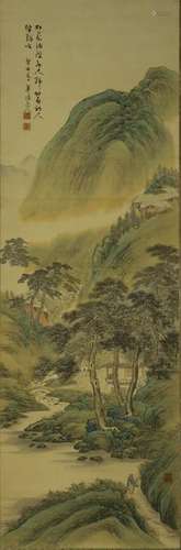 Chinese Scroll Painting of Landscape