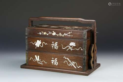 Chinese Hardwood Lunch Box