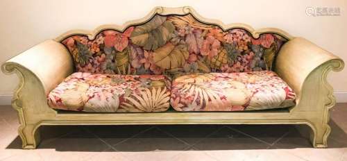 Venetian Style Custom Made & Tapestry Upholstered Sofa