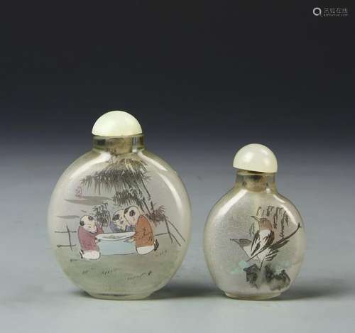 Two Chinese Inside Painted Snuff Bottles