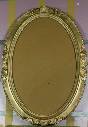 Oval Gold Colored Frame