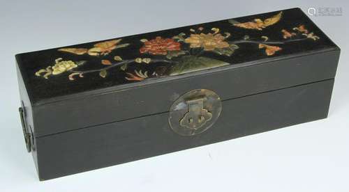 Chinese Scholar Box with Inlays