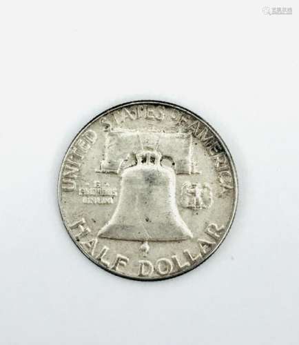 1953 Half Dollar Franklin Liberty 900 Silver Coin