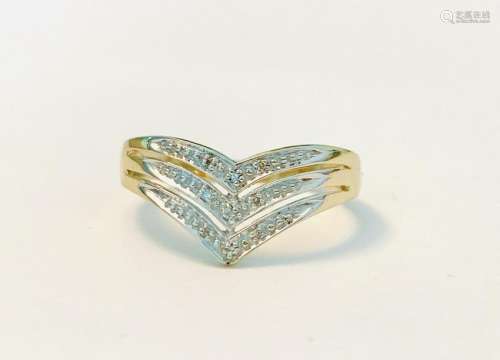 1.34 DWT Natural Diamonds & Yellow Gold Ladies Ring