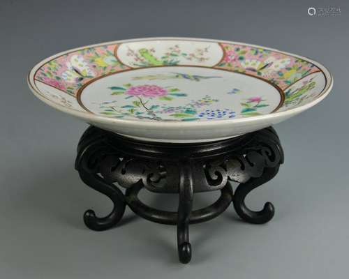 Chinese Famille Rose Plate