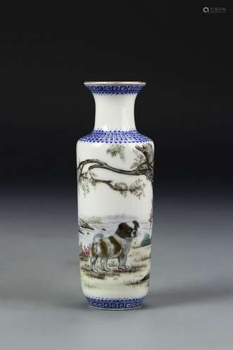 Chinese Famille Rose Mini Vase