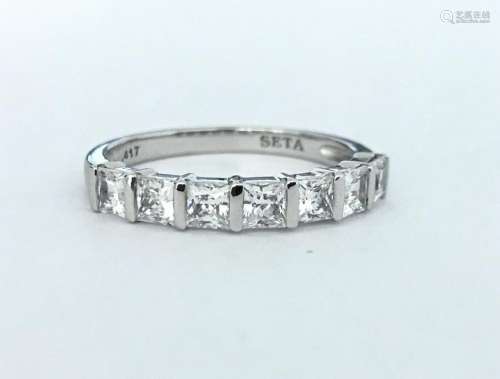 Colorless 1.26 Carat Diamond & White Gold Ladies Ring