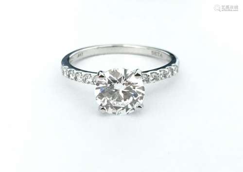 2.00 Carat & Solid White Gold Ladies Engagement Ring