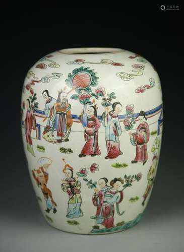 Chinese Famille Rose Jar